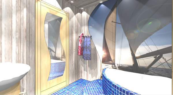 Проект: дизайн
 ванной комнаты маленького размера