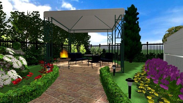 Дизайн-проект: планировка сада с акцентом на дорожки