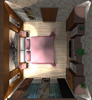 Спальня в японском стиле