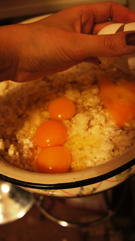 Рецепт: творожный
 ватрушка с персиками