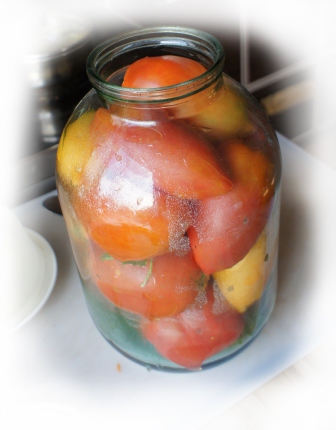 Рецепт соленых помидоров на зиму