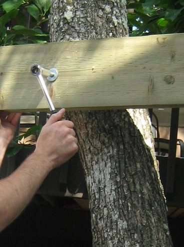 Как построить балок на дереве